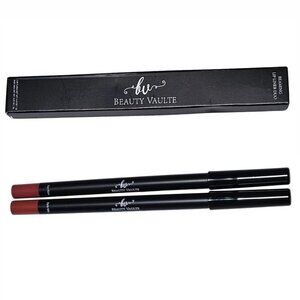 Beaute Vaulte Beaming Lip Liner Duo Rare Mia and For Flora Warm Mauve Rosy Brown